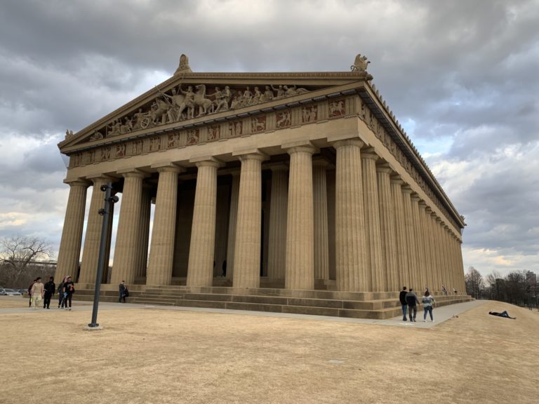 Exterior of the Parthenon in Nashville Tennessee