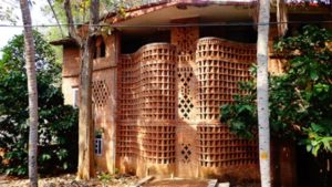 Jaali walls at The Centre for Development Studies in Thiruvananthapuram, Kerala 